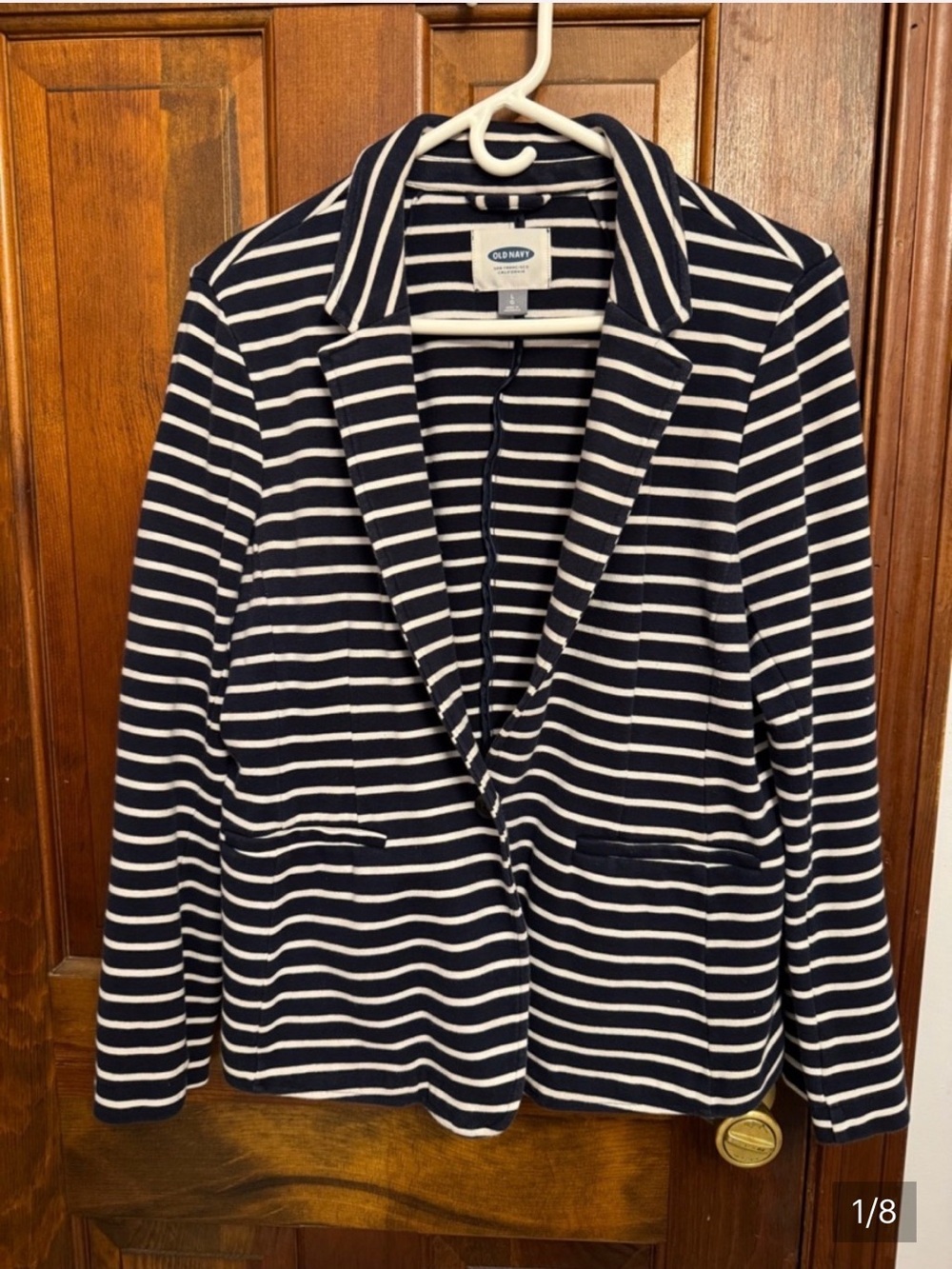 Old Navy Blazer, Navy and White, Size L
